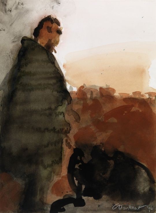 Constant Nieuwenhuijs - ZT:Man met beer - 1996