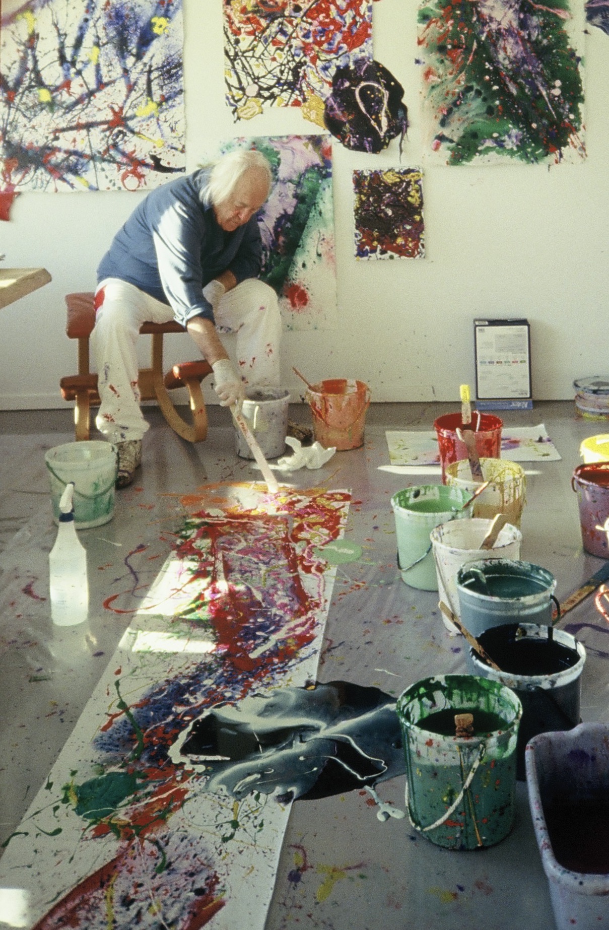 Sam Francis-studio California -1991