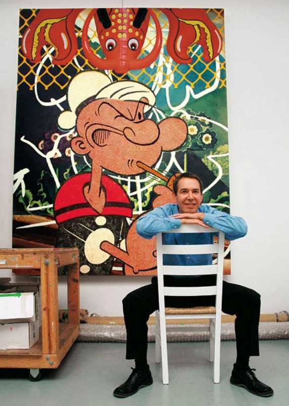 Jeff Koons in the studio, via Taschen Books